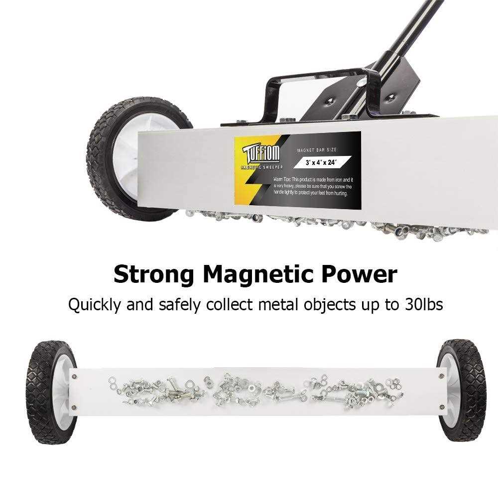 ROVSUN Tuffiom Rolling Magnetic Pick-up Sweeper 30-lbs Capacity - Cheap Fitting