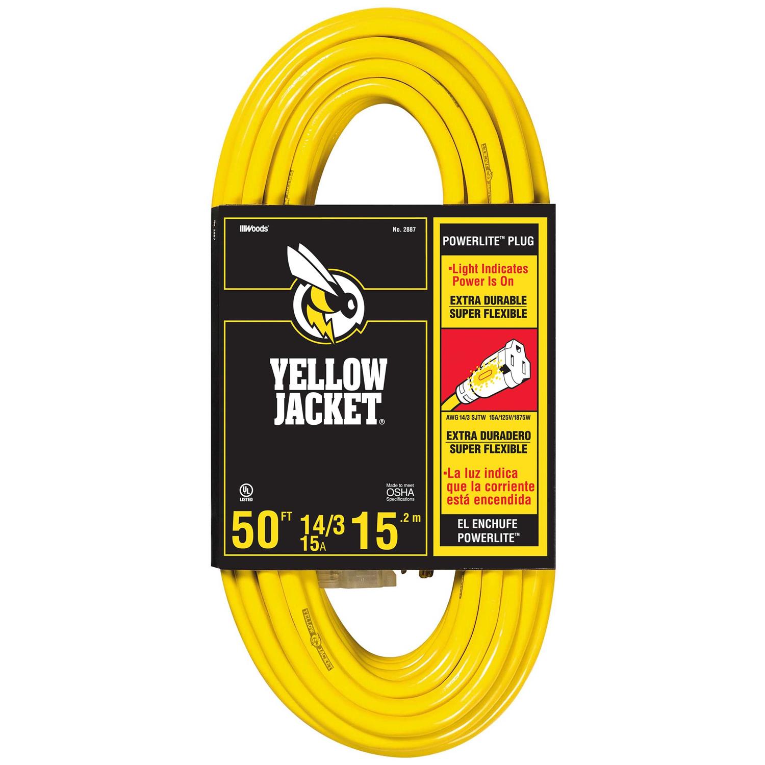 Yellow Jacket Extension Cord 2887 - Cheap Fitting