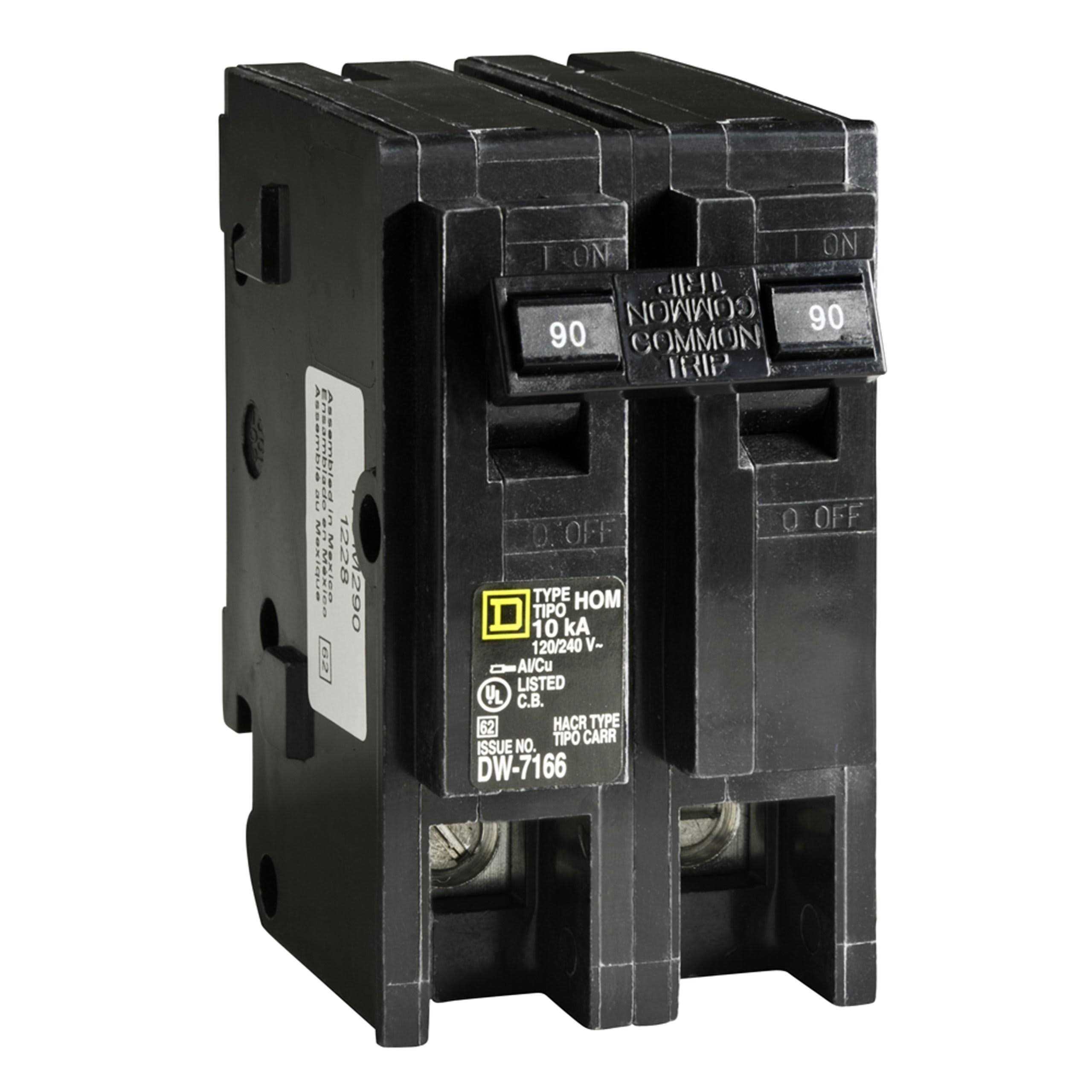 Square D Homeline 90 amp 2-Pole Circuit Breaker - Cheap Fitting