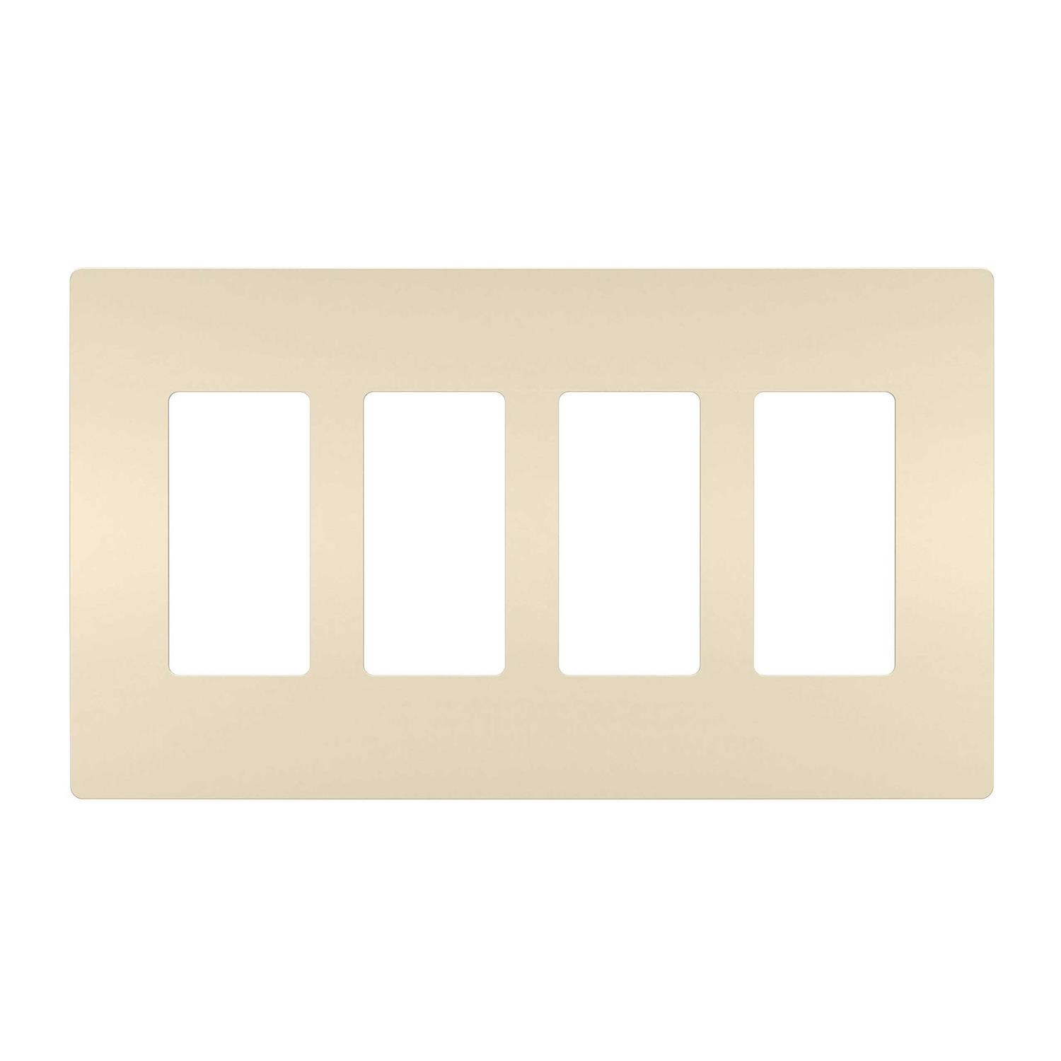 radiant Four-Gang Screwless Wall Plate - Cheap Fitting