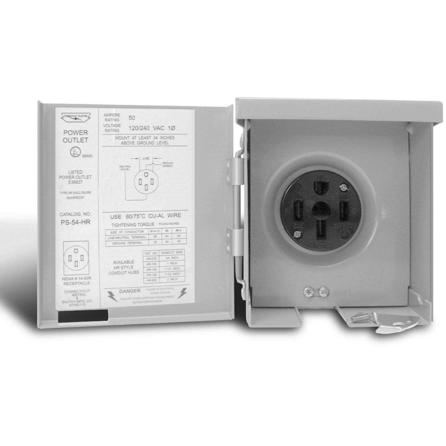 Connecticut Electric U054P Power Outlet - Cheap Fitting