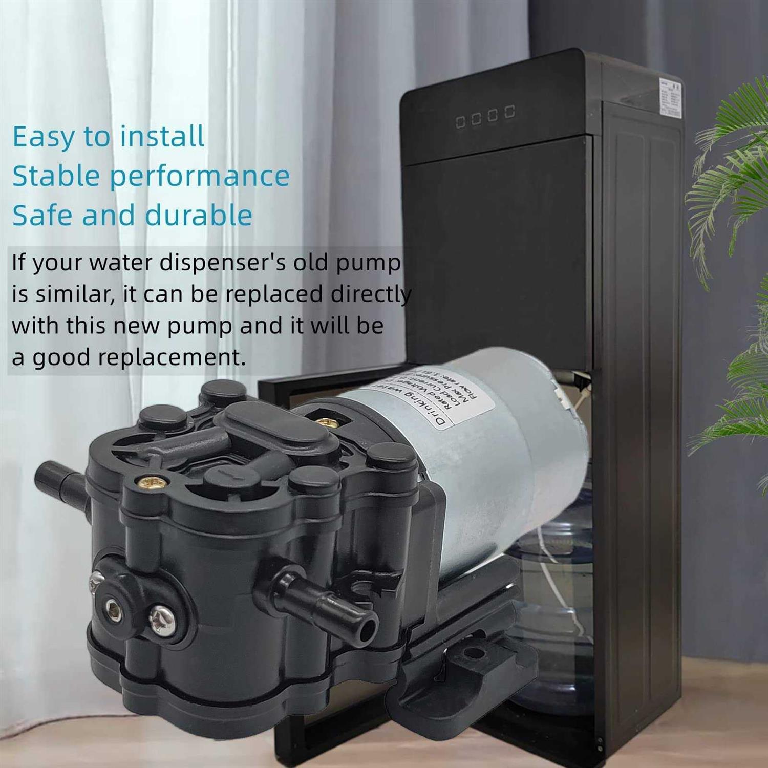 Qiangsens DC 12V Water Dispenser Water Pump 1.6LPM 35PSI Self-priming 1.3m - Cheap Fitting