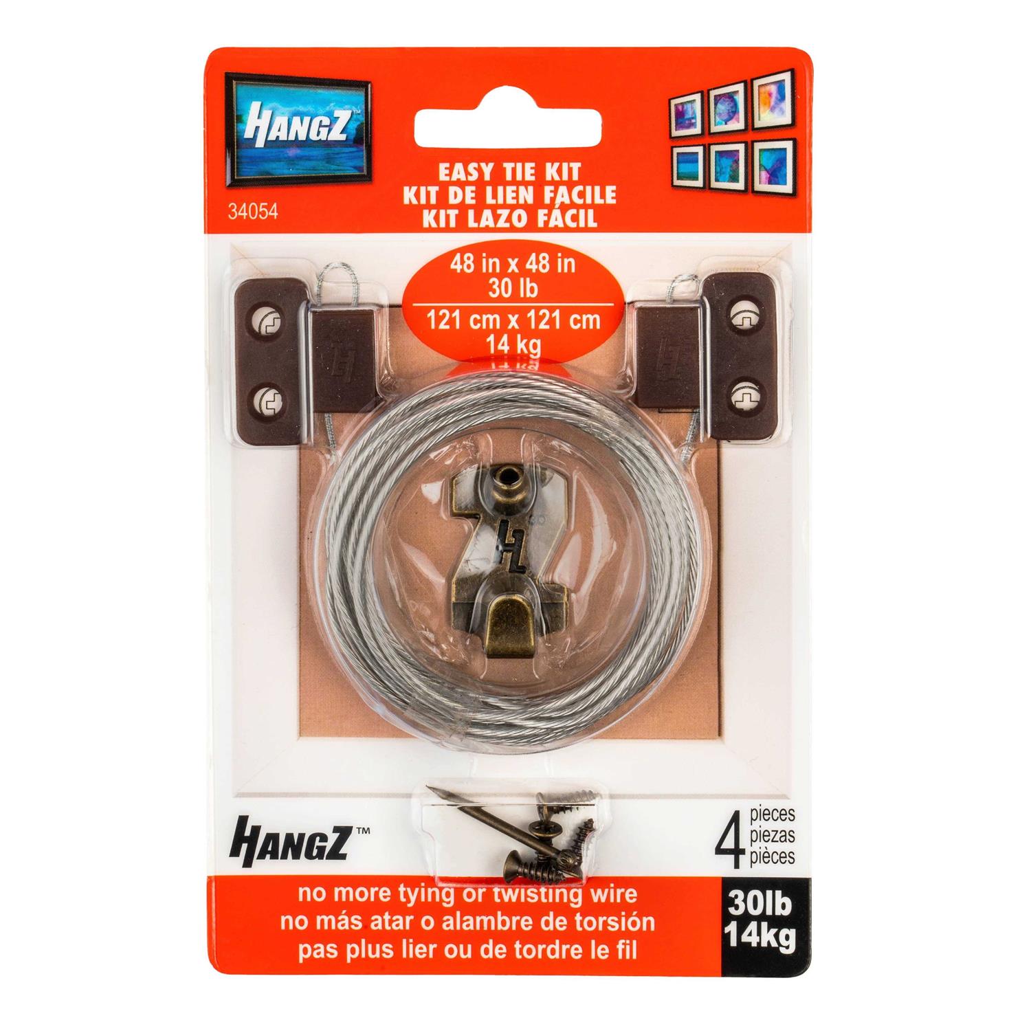 Hangz 30lb. Easy Tie 2 Hole D Ring Kit - Cheap Fitting