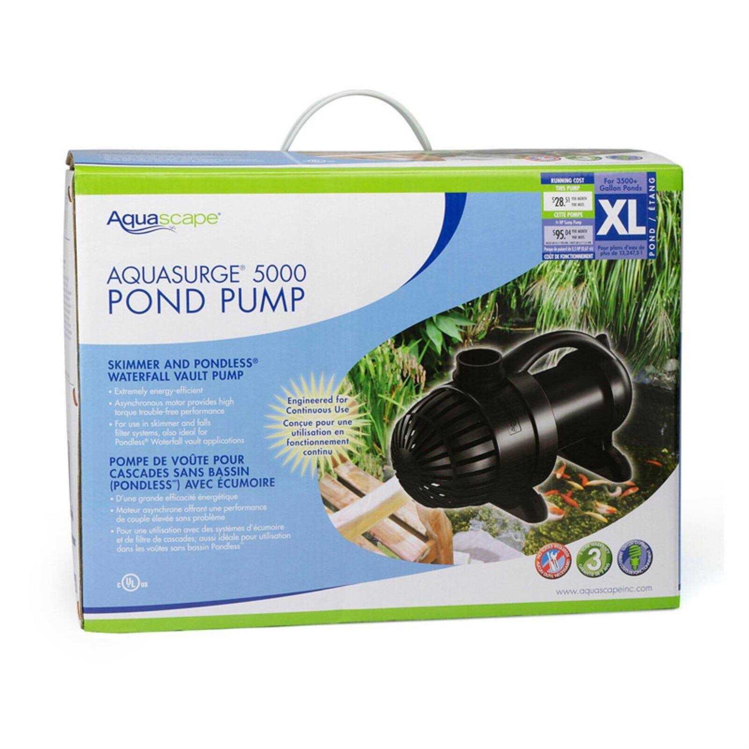 Aquascape AquaSurge 3000 Pump - Cheap Fitting