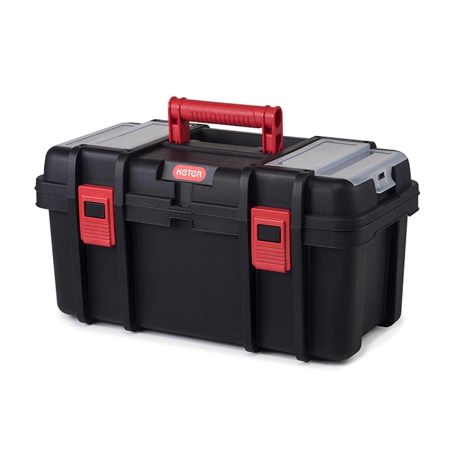 Hyper Tough 19-inch Toolbox, Plastic Tool and Hardware Storage - Cheap Fitting