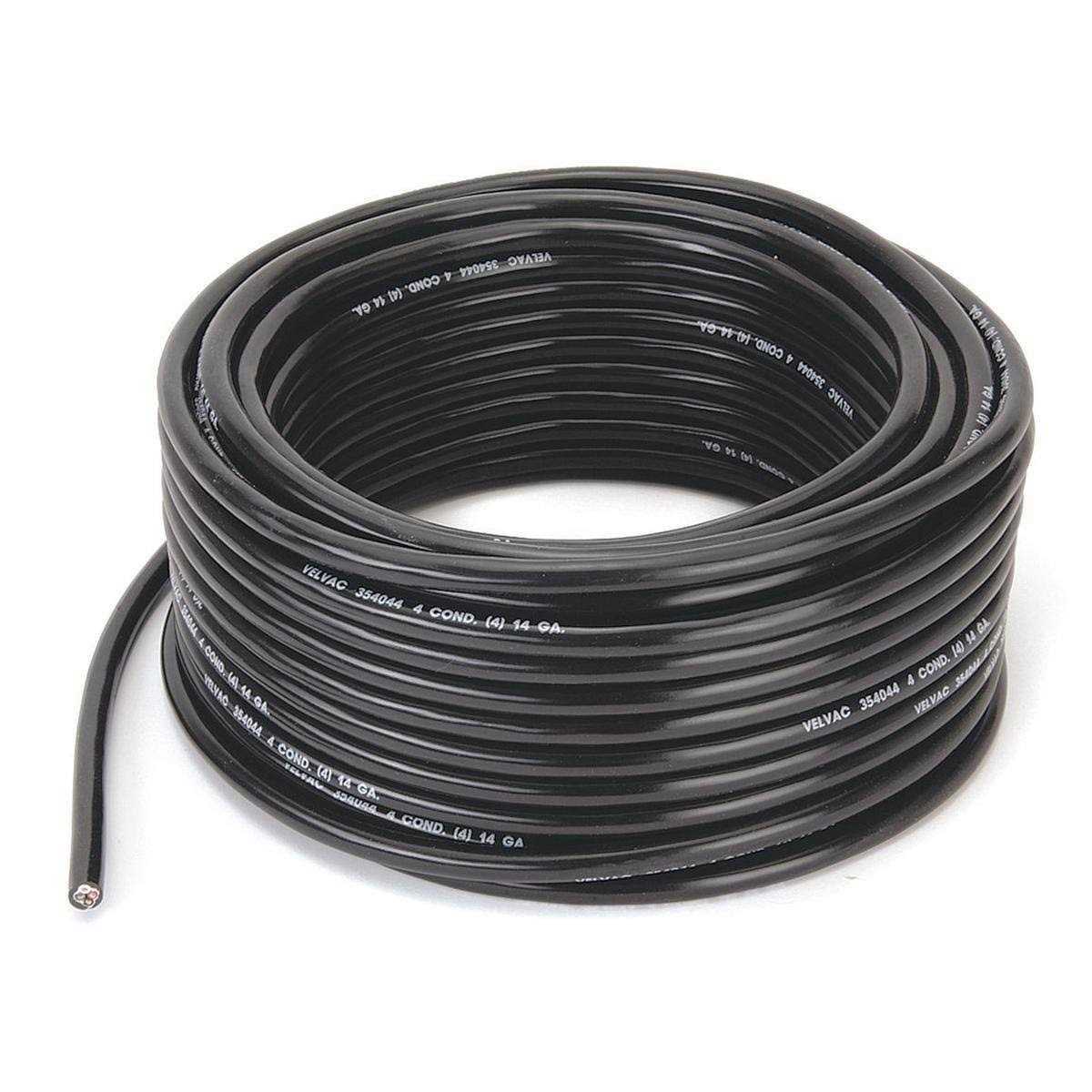 Velvac Trailer Cable,14 AWG,4 Cond,100 ft,Black 050001 - Cheap Fitting