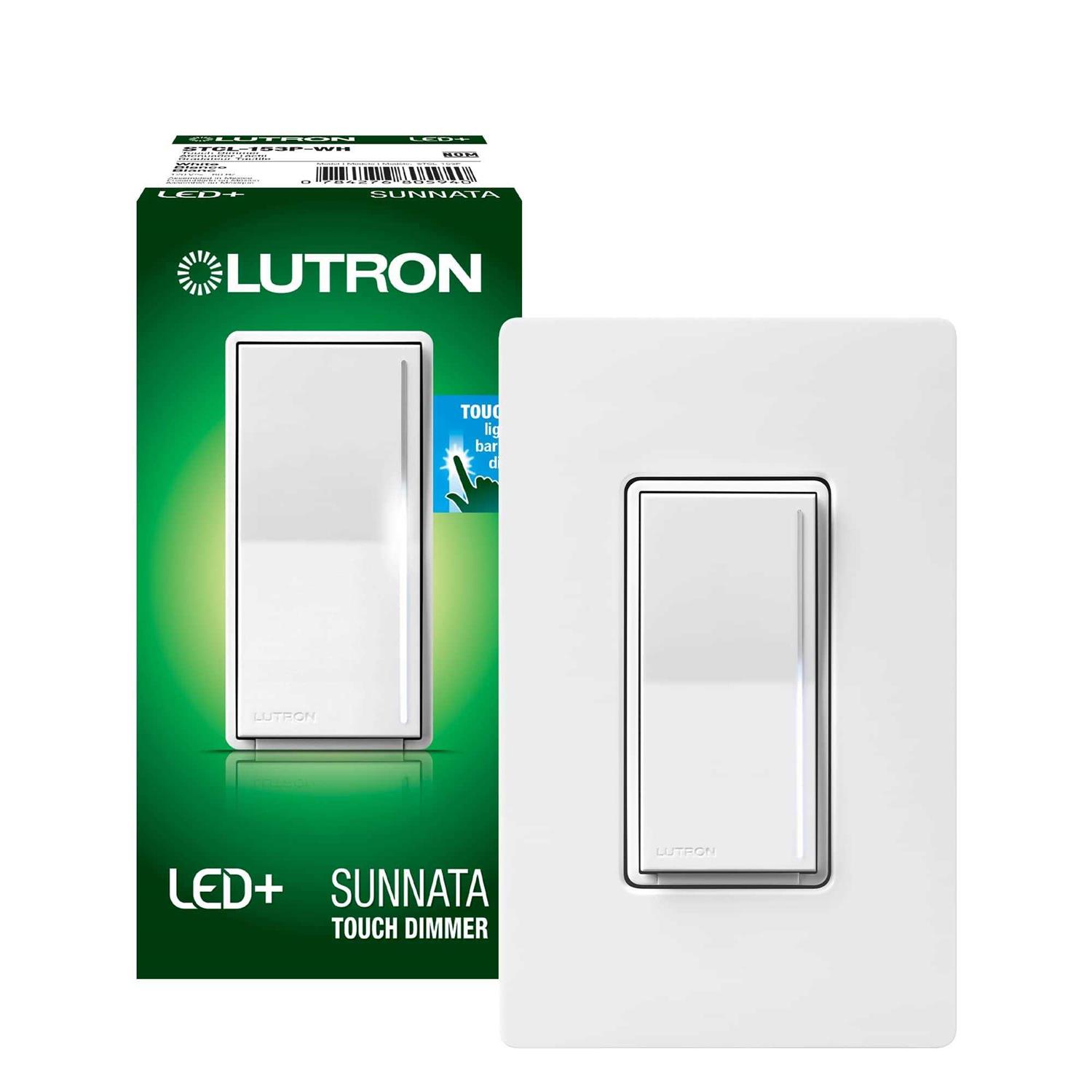 Lutron Sunnata Touch Dimmer Switch with Wallplate for LED, Incandescent and Halogen - Cheap Fitting
