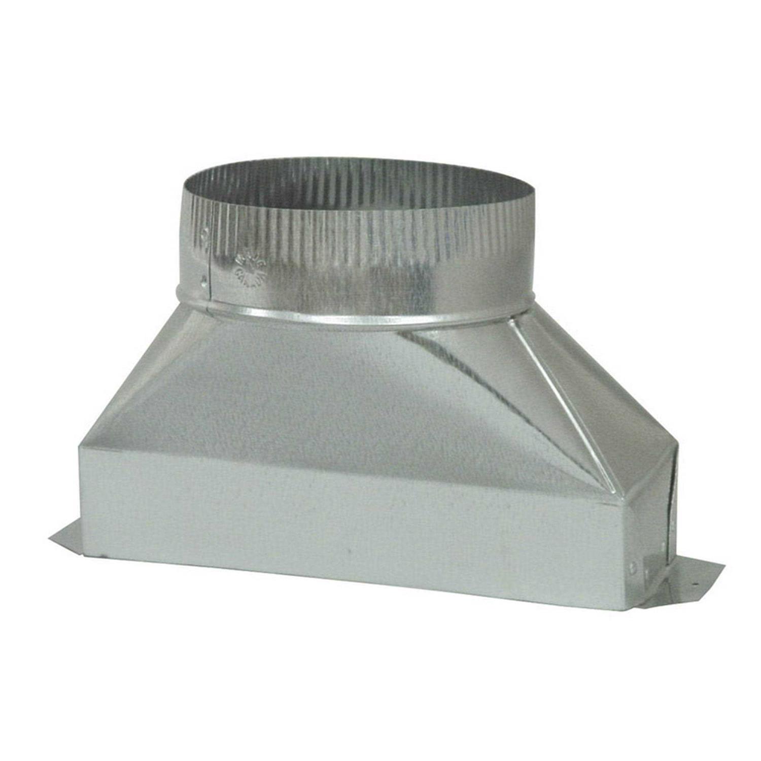Deflect-O 4 in. D X 10 in. L Galvanized Steel Duct - Cheap Fitting