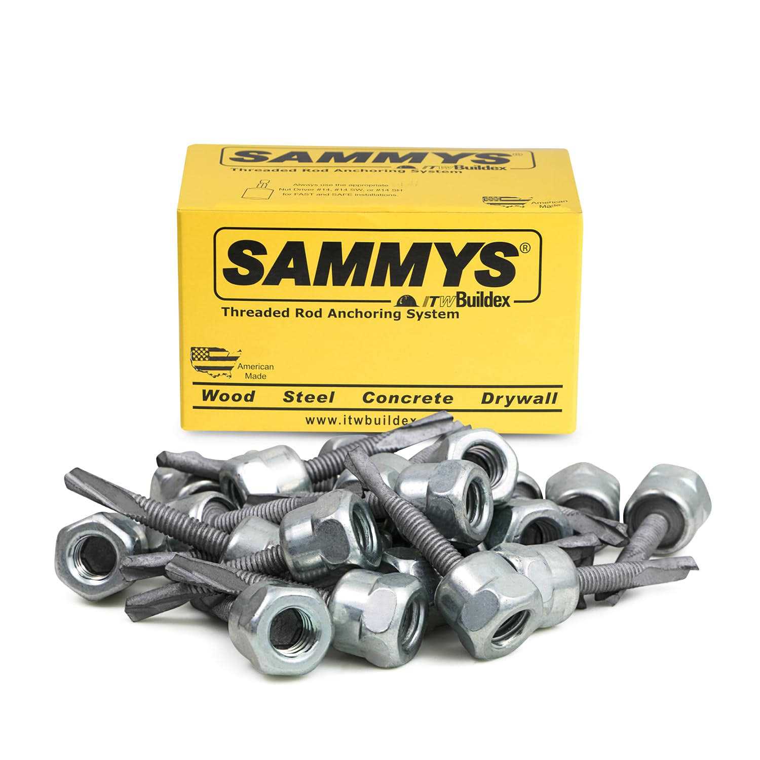 1 in. Sammys Rod Anchor Super Screw with Teks - Cheap Fitting