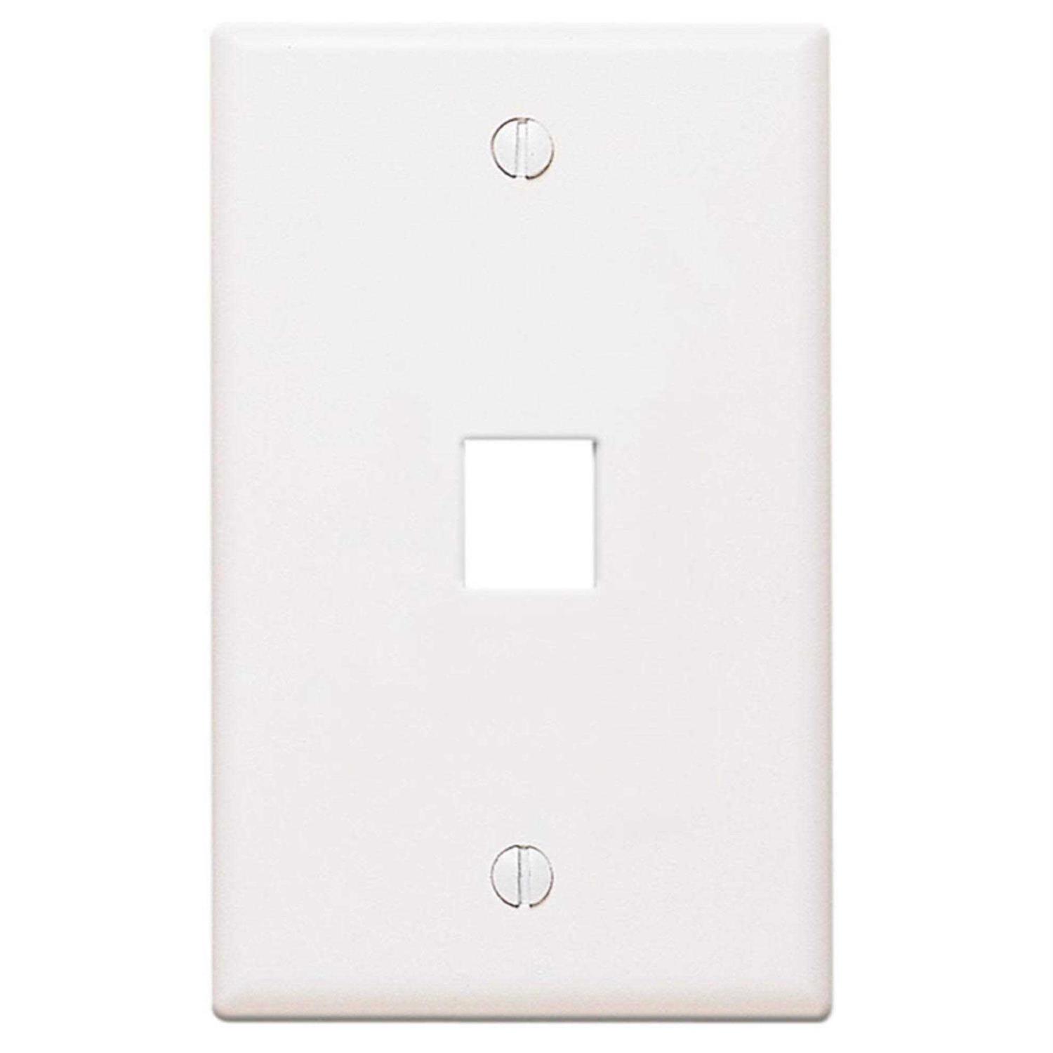 Leviton QuickPort Wallplate 1-Gang 41080-1WP - Cheap Fitting