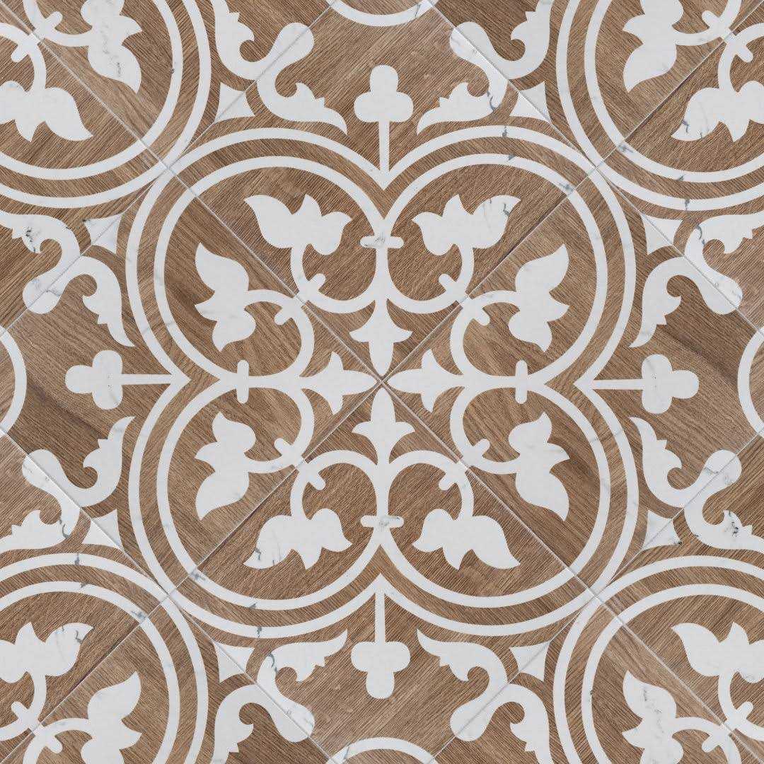 Merola Tile Llama Arte Loire Verso 9-3/4 in. x 9-3/4 in. Porcelain Floor and Wall Tile - Cheap Fitting