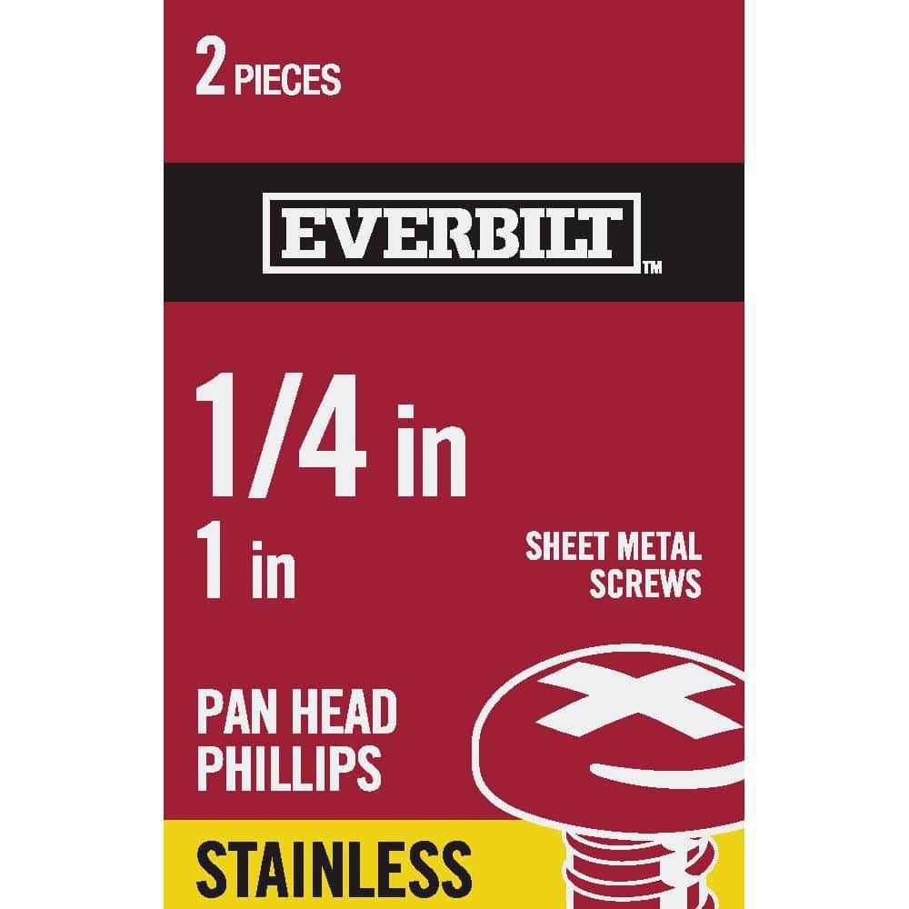Everbilt #8 x Phillips Pan Head Zinc Plated Sheet Metal Screw - Cheap Fitting