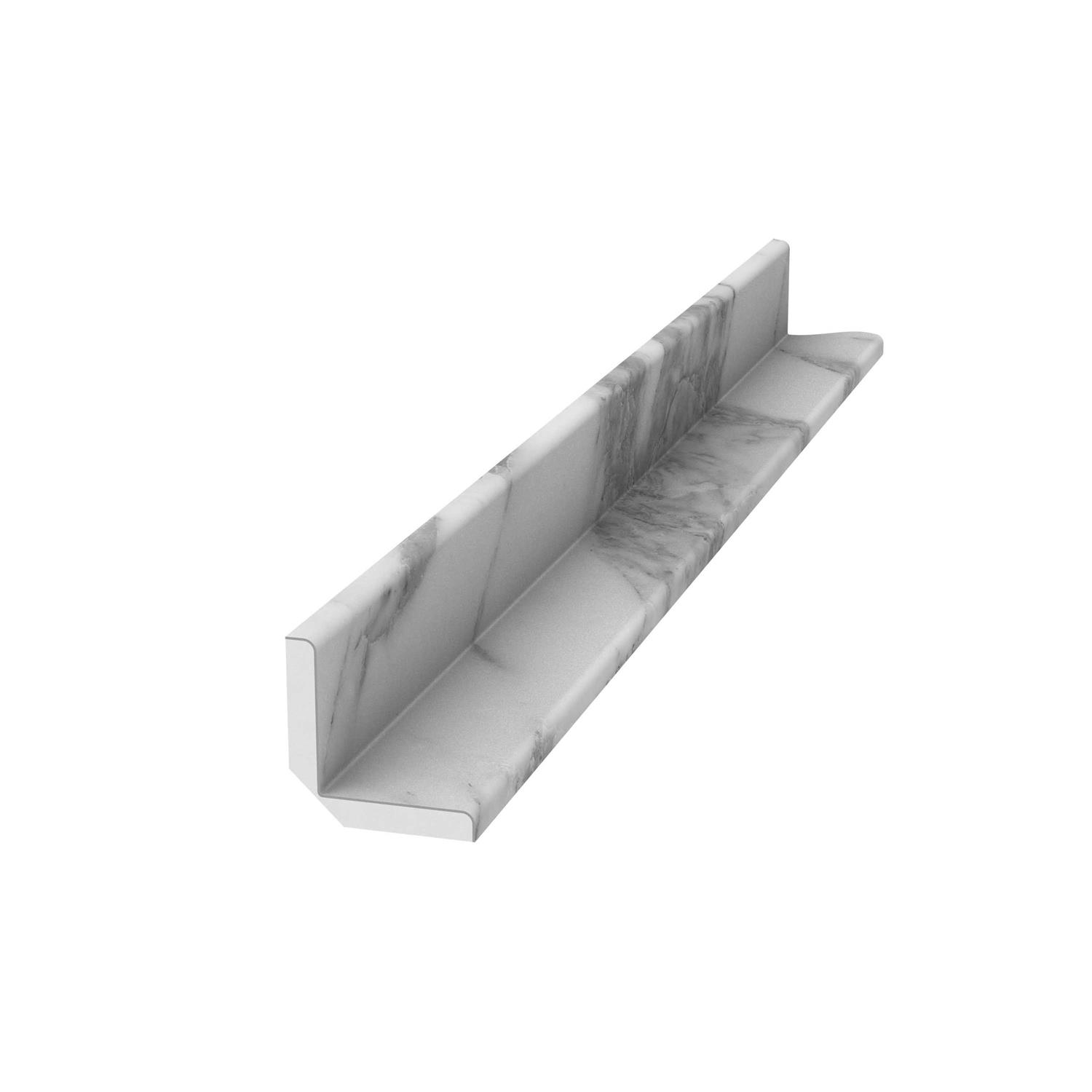 95 x 1.5 Plastic Corner Piece Tile Trim FlexStone FLXICN1.596CW - Cheap Fitting