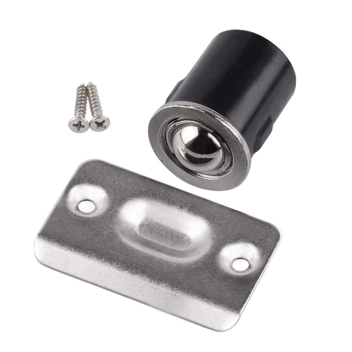 Homotek 2 Pack Drive in Ball Catch with Strike Plate for Closet Doors - Cheap Fitting