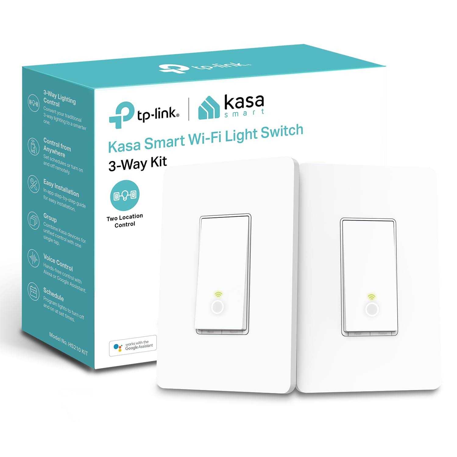 TP-Link HS210 Kasa Smart Wi-Fi Light Switch - Cheap Fitting