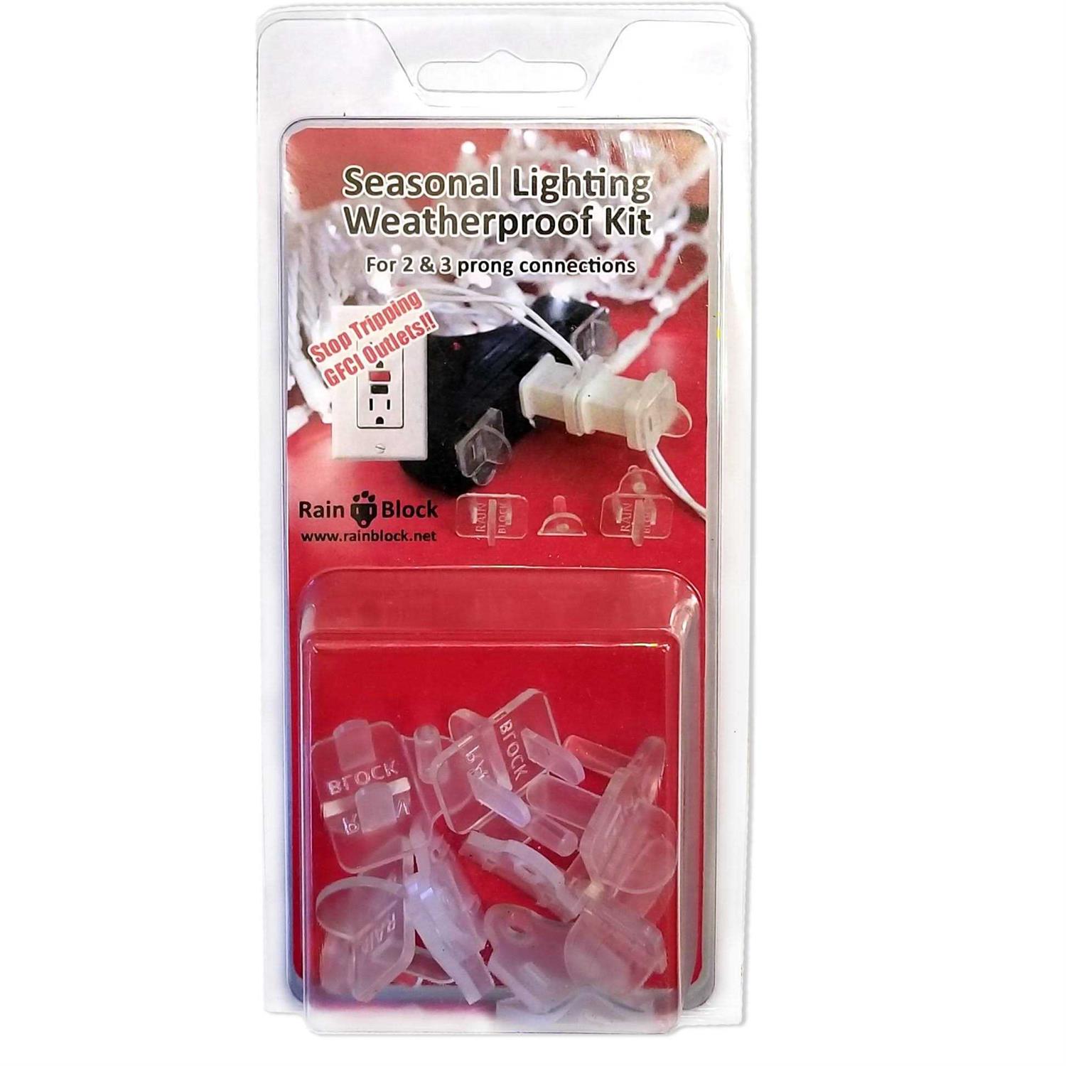 Seasonal Lighting Weatherproof Kit Outdoor Extension Cord Gasket and Plugs & Christmas Light Weatherproof Gasket - Cheap Fitting