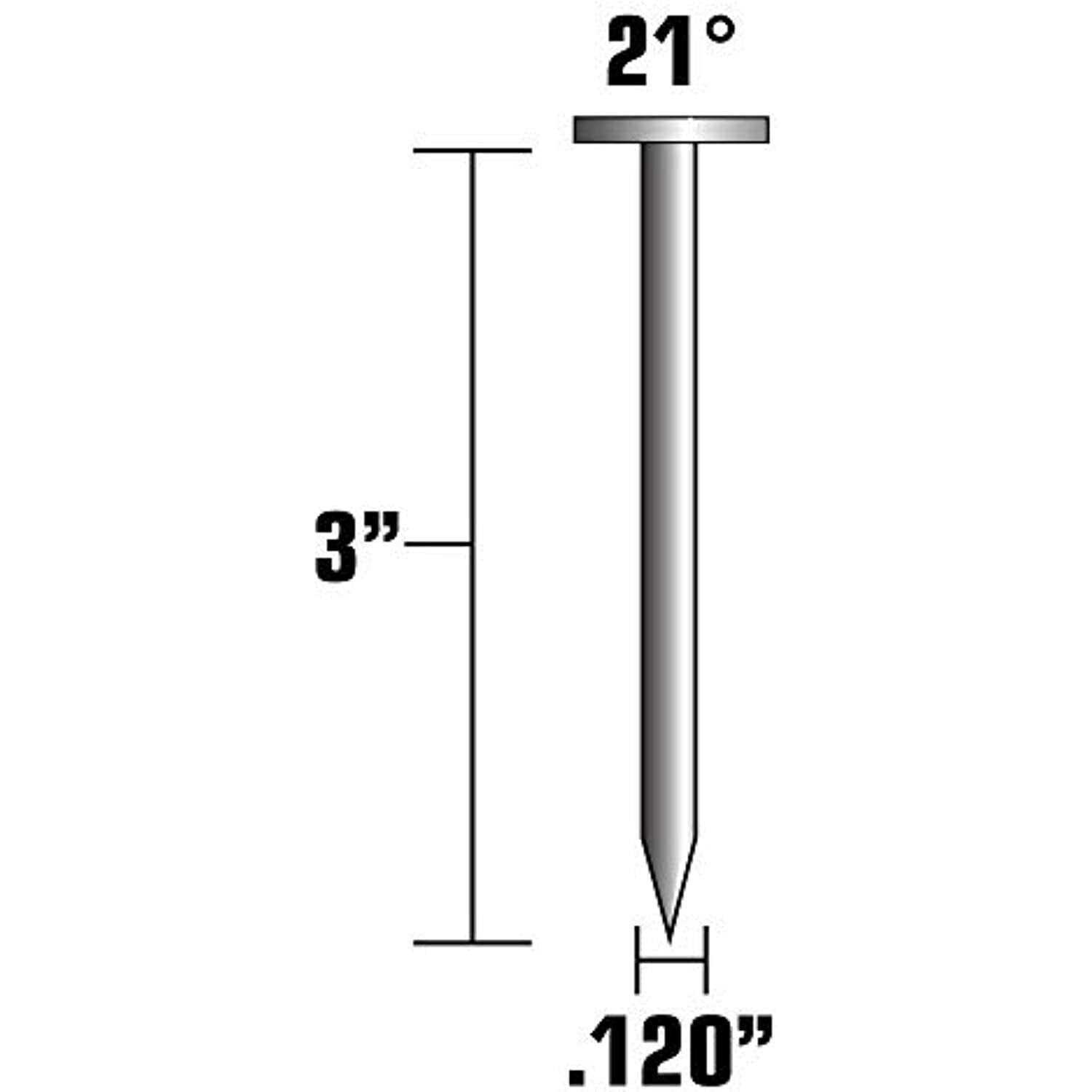 Metabo HPT 3 in. Plastic Strip Bright Framing Nails 21 Deg 4,000 Pk - Cheap Fitting