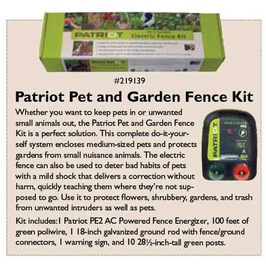 Patriot Pet & Garden Electric Fence Kit - Cheap Fitting