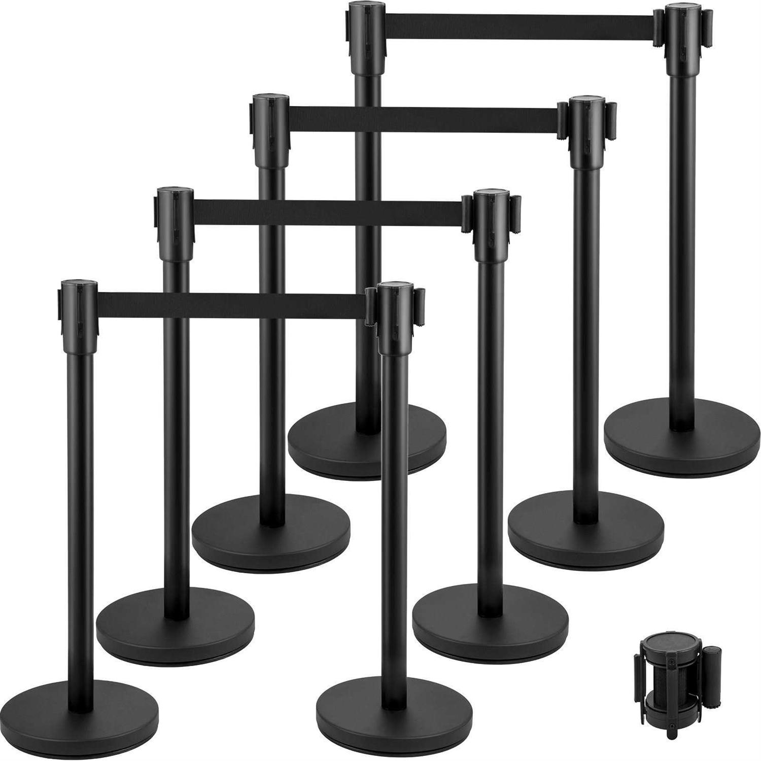 VEVOR Crowd Control Stanchion Set, Stanchion Set with 6.6 ft/2 m - Cheap Fitting