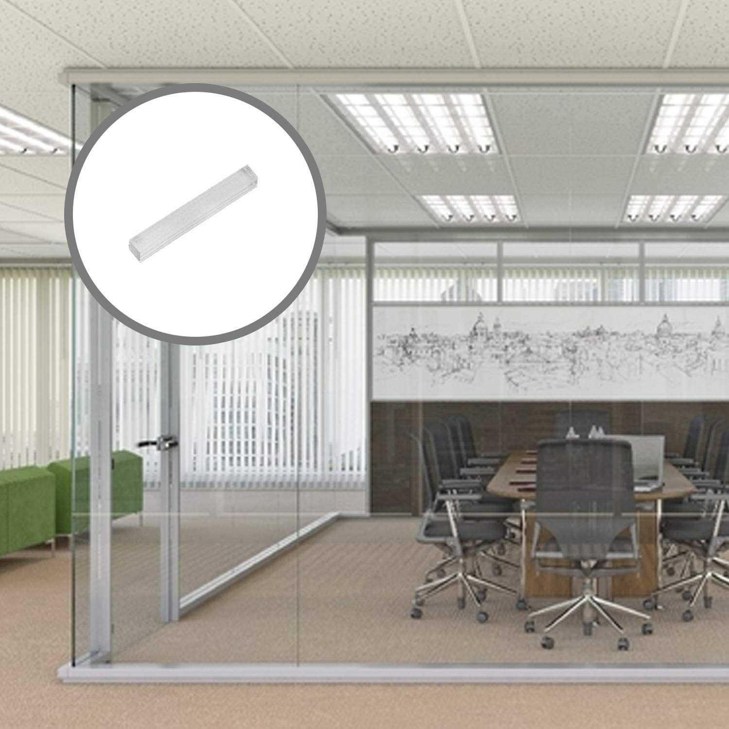 Flowe 1/8 x 1/4 x 2 Clear Plastic Setting Blocks for Glass and Mirrors – Pack of 100 PC - Cheap Fitting