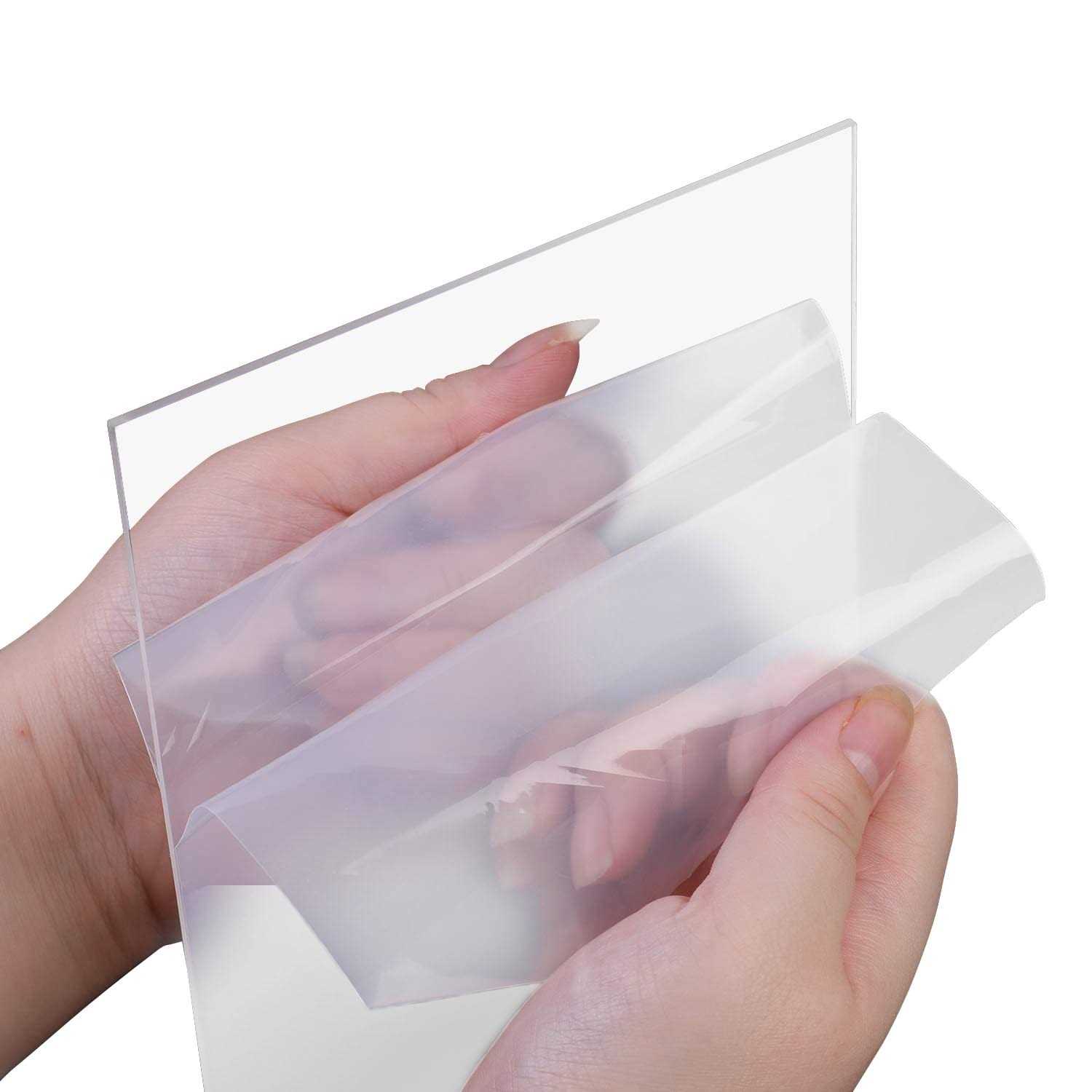 Custom Cut Plexiglass Sheet Cut to Size-Clear Acrylic Sheet Thick with Flat Edges and Protective Film - Cheap Fitting