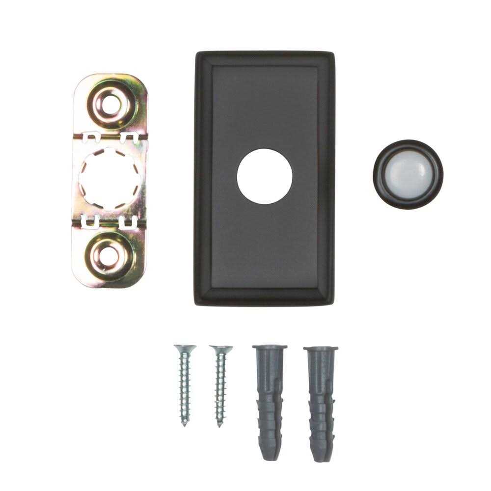 Baldwin 4860 3 x 1-1/2 Illuminated Rectangular Door Bell from the Estate Collection - Cheap Fitting