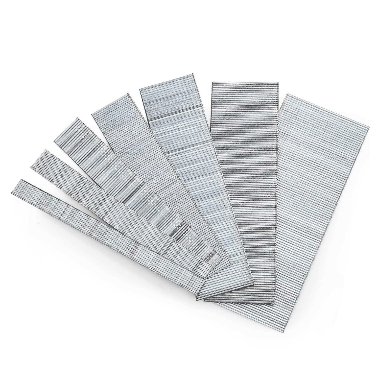 breezliy 2100 pcs brad nails 7 sizes multi-length galvanized straight finishing nail,each specification has an independent sp - Cheap Fitting