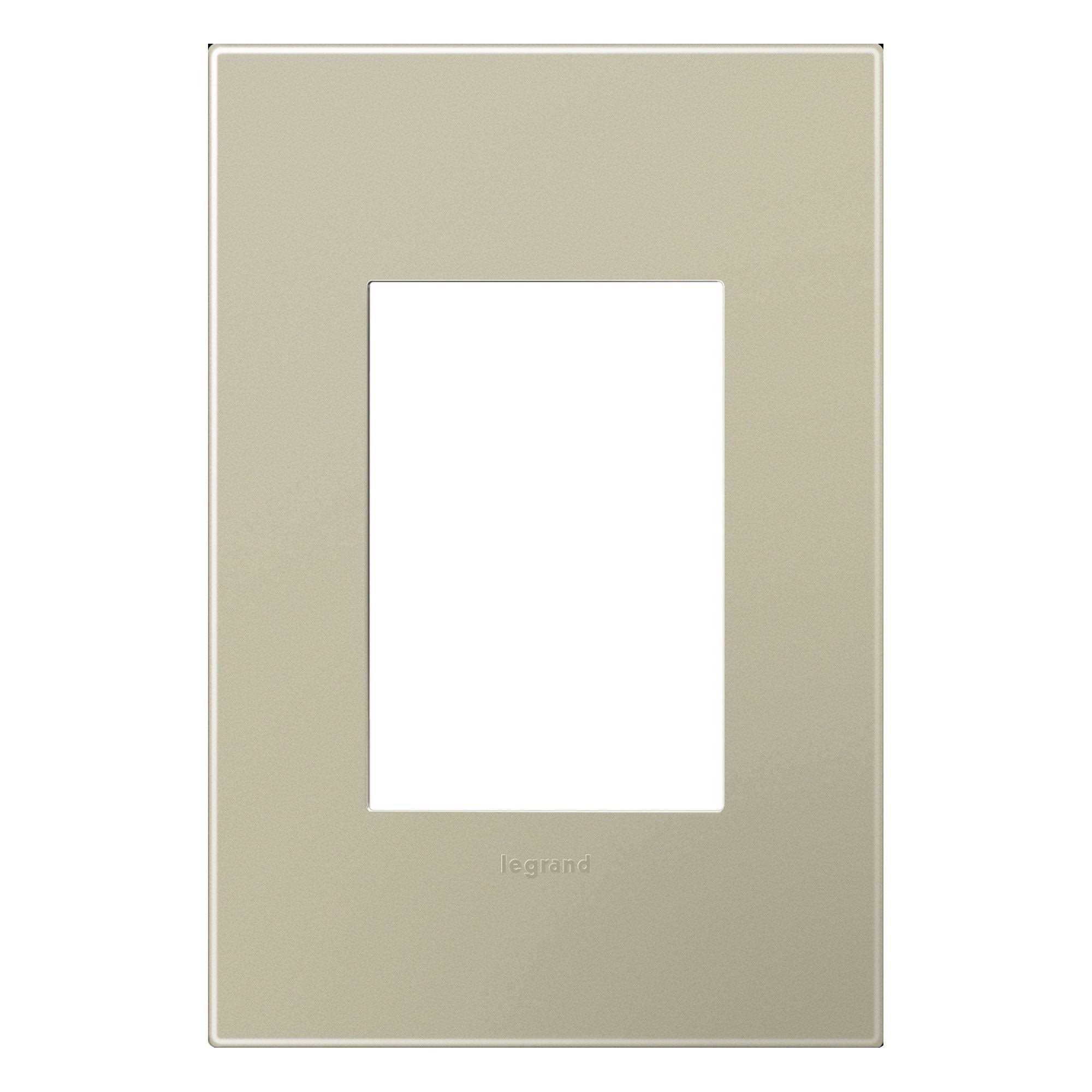 Legrand AWP1G3WH4 Adorne Gloss White 1-Gang + Wall Plate - Cheap Fitting