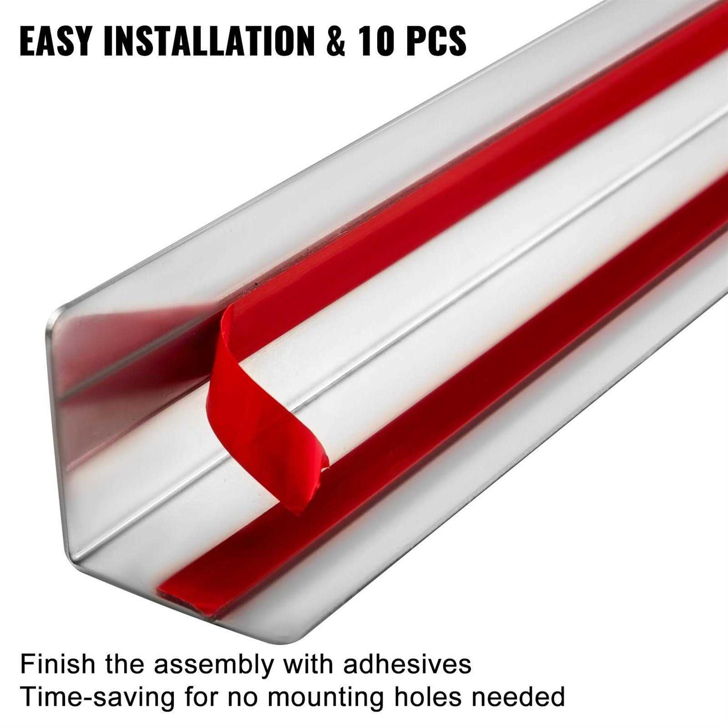 VEVOR Stainless Steel Corner Guards 2 x 2 x 48 inch Metal Wall Corner Protector Pack Corner Guards 20 Ga 304 Stainless Corner Guard - Cheap Fitting