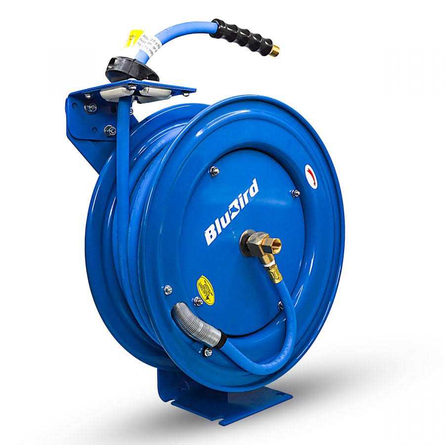 BluBird Bb Air Hose on 18 Gauge Heavy Duty Reel 3/8 x 50 - Cheap Fitting