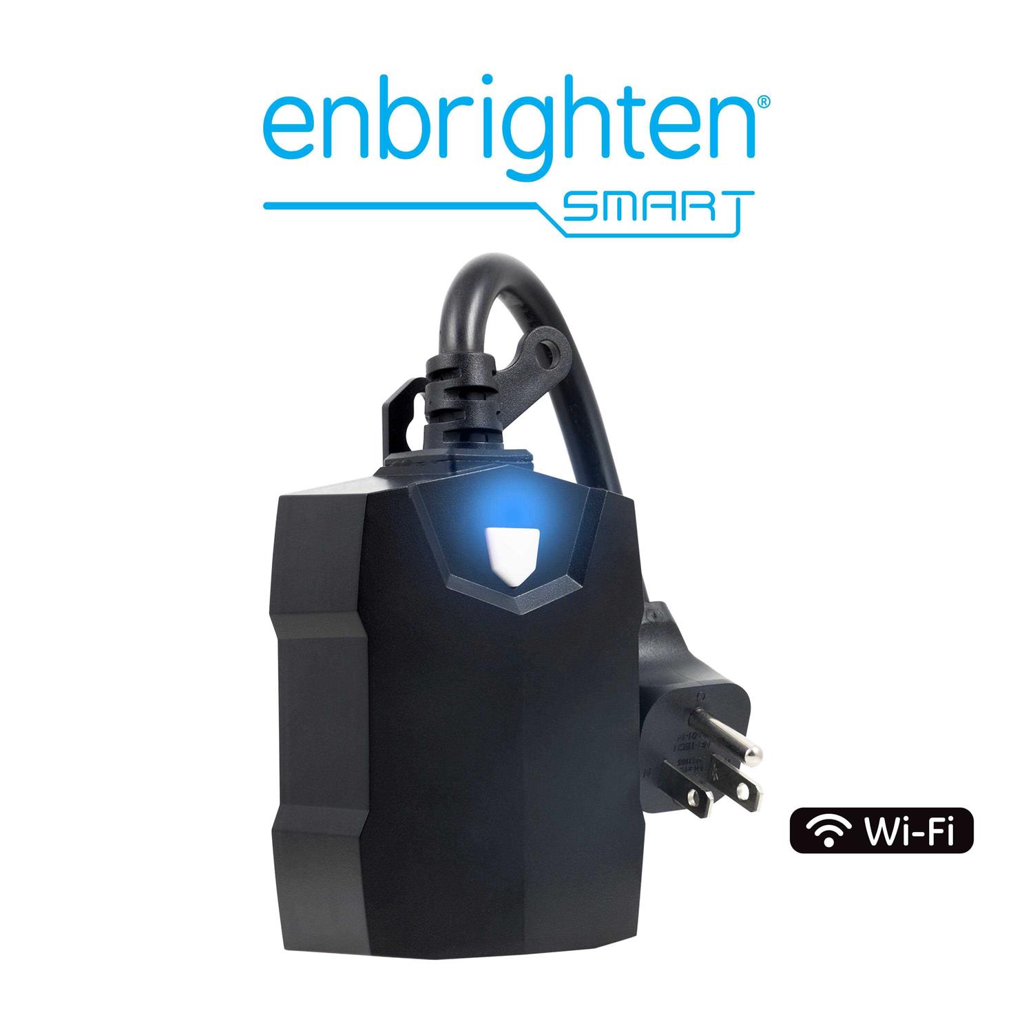Enbrighten Wi-Fi 125-Volt 2-Outlet Outdoor Smart Plug 51375-T1 - Cheap Fitting