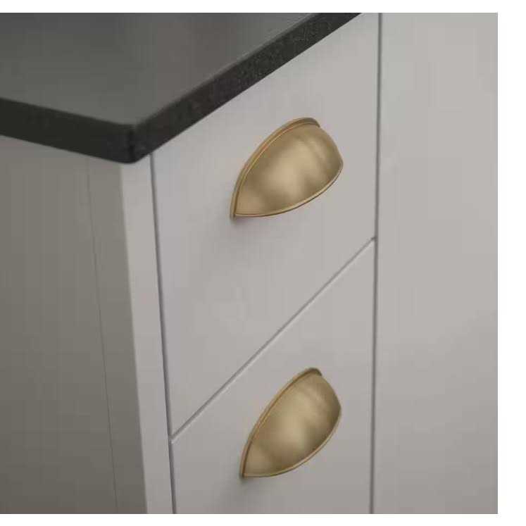 Liberty Dual Mount 2-1/2 or 3 Bronze Cabinet Drawer Cup Pull - Cheap Fitting