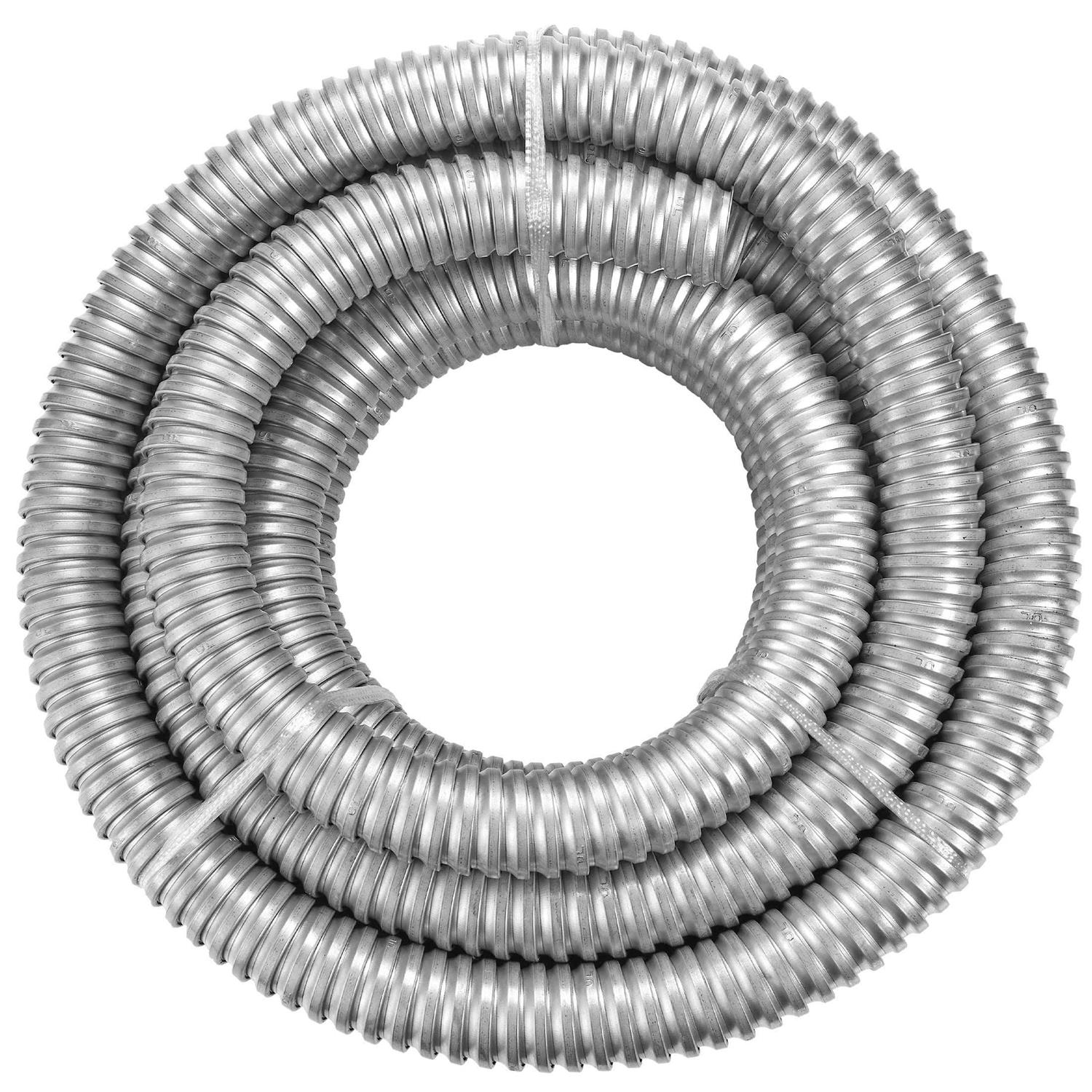 Maxxima 25 ft. Galvanized Steel Flexible Conduit - Cheap Fitting