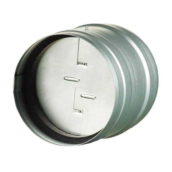Galvanized Back-Draft Damper with Rubber Seal - Cheap Fitting
