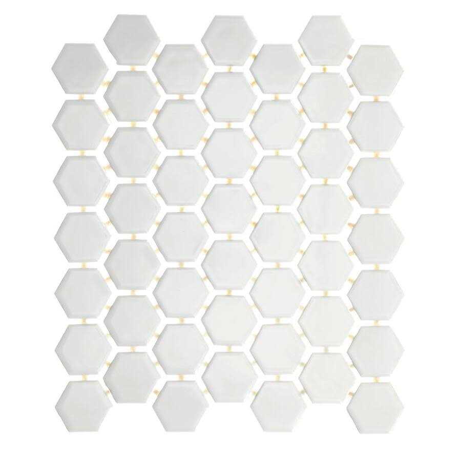 Daltile Restore 10 in. x 12 in. Glazed Ceramic Hexagon Mosaic Tile - Cheap Fitting