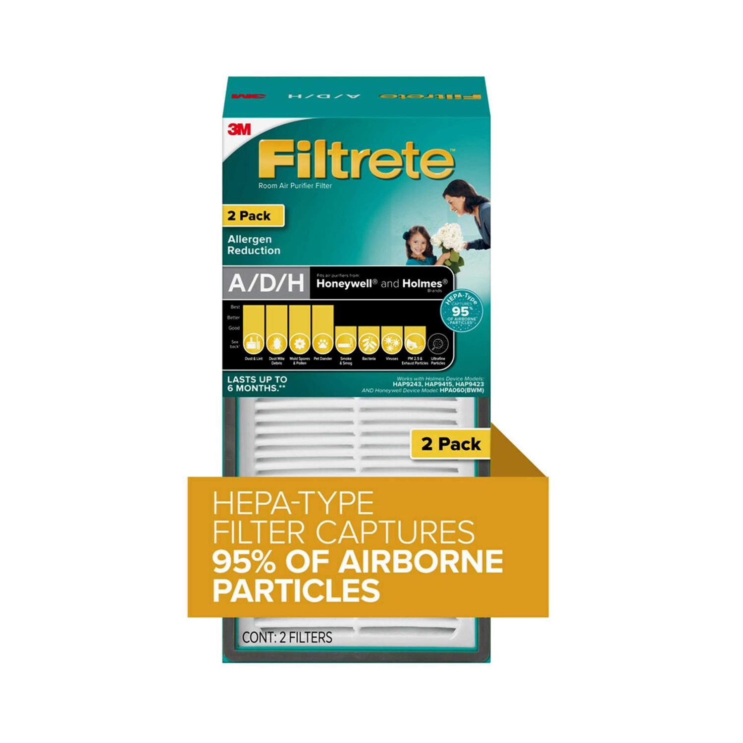 Filtrete by 3M Allergen Reduction HEPA-Type Air Purifier Filter - Cheap Fitting