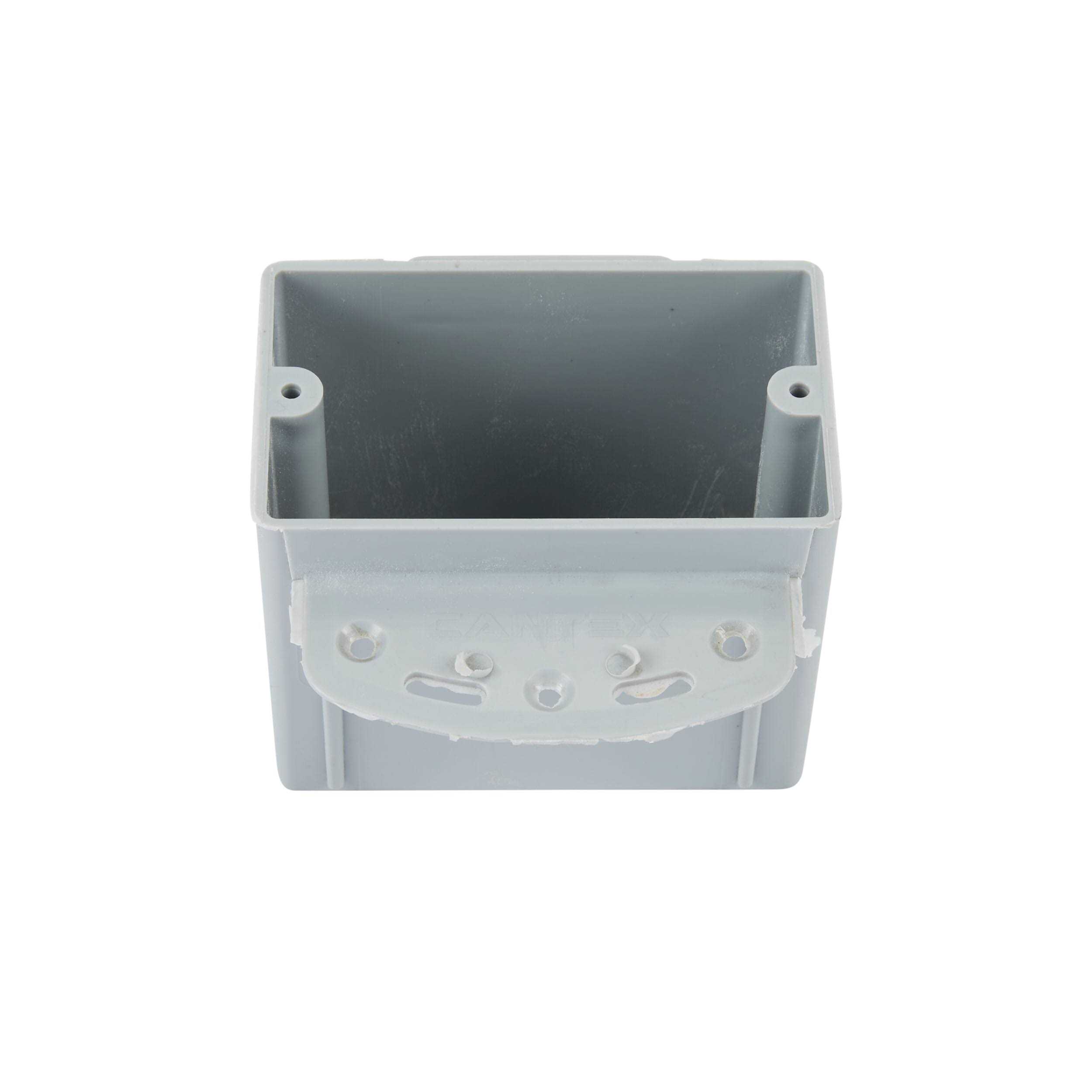 Cantex PVC 1 Gang Outlet Box Gray 20CU EZ20SB - Cheap Fitting