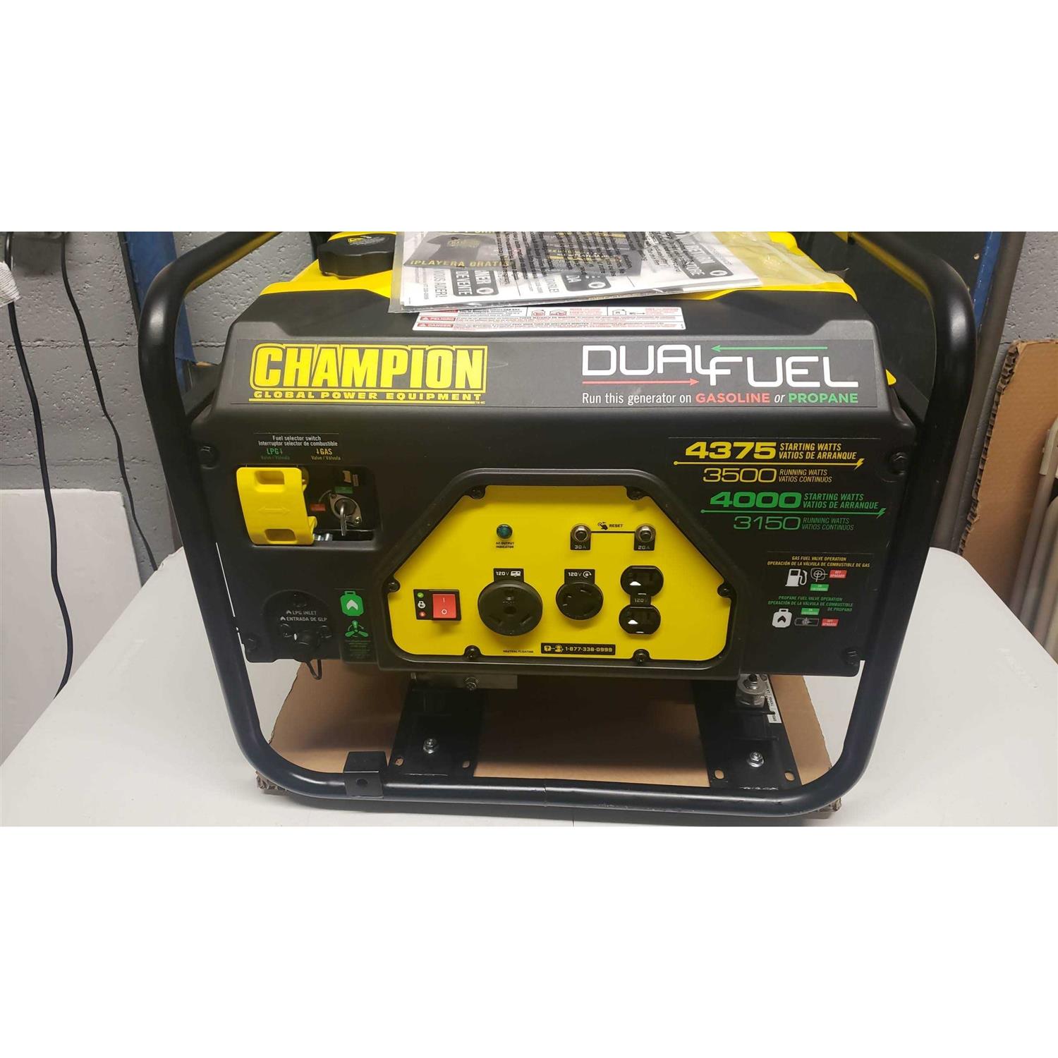 Champion Power Equipment 3500W/4375W Dual Fuel Generator - Cheap Fitting