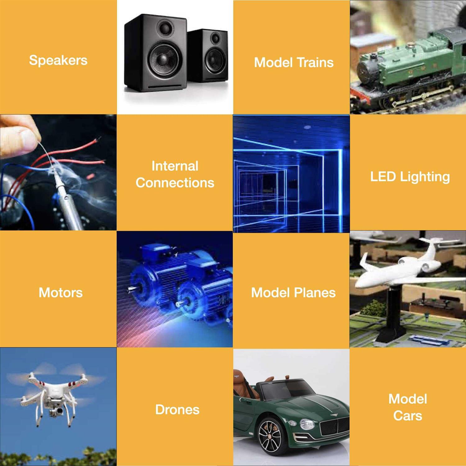 BABOOM BABOOM Gauge Wire Combo 6 Pack 12v 100’ft per Roll Gauge auto Wire copper clad aluminium low voltage Gauge Wire - Cheap Fitting