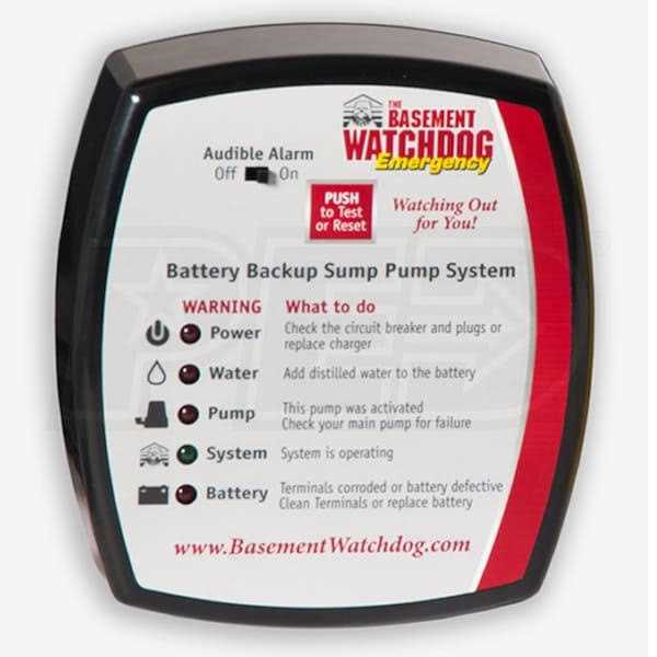 Basement Watchdog BWE Emergency Backup Sump Pump - Cheap Fitting