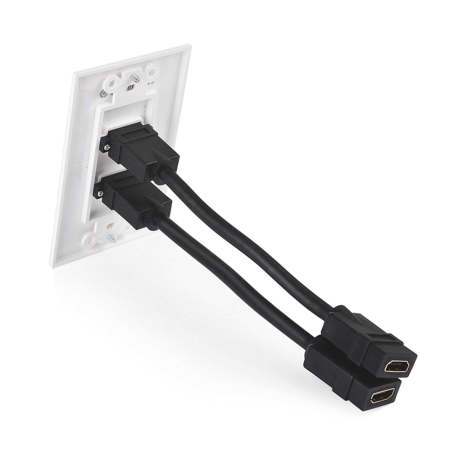 Cable Matters 2-Pack 1-port Hdmi Wall Plate in White - Cheap Fitting