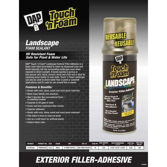 Touch ‘n Foam Landscape Exterior Filler-Adhesive - Cheap Fitting