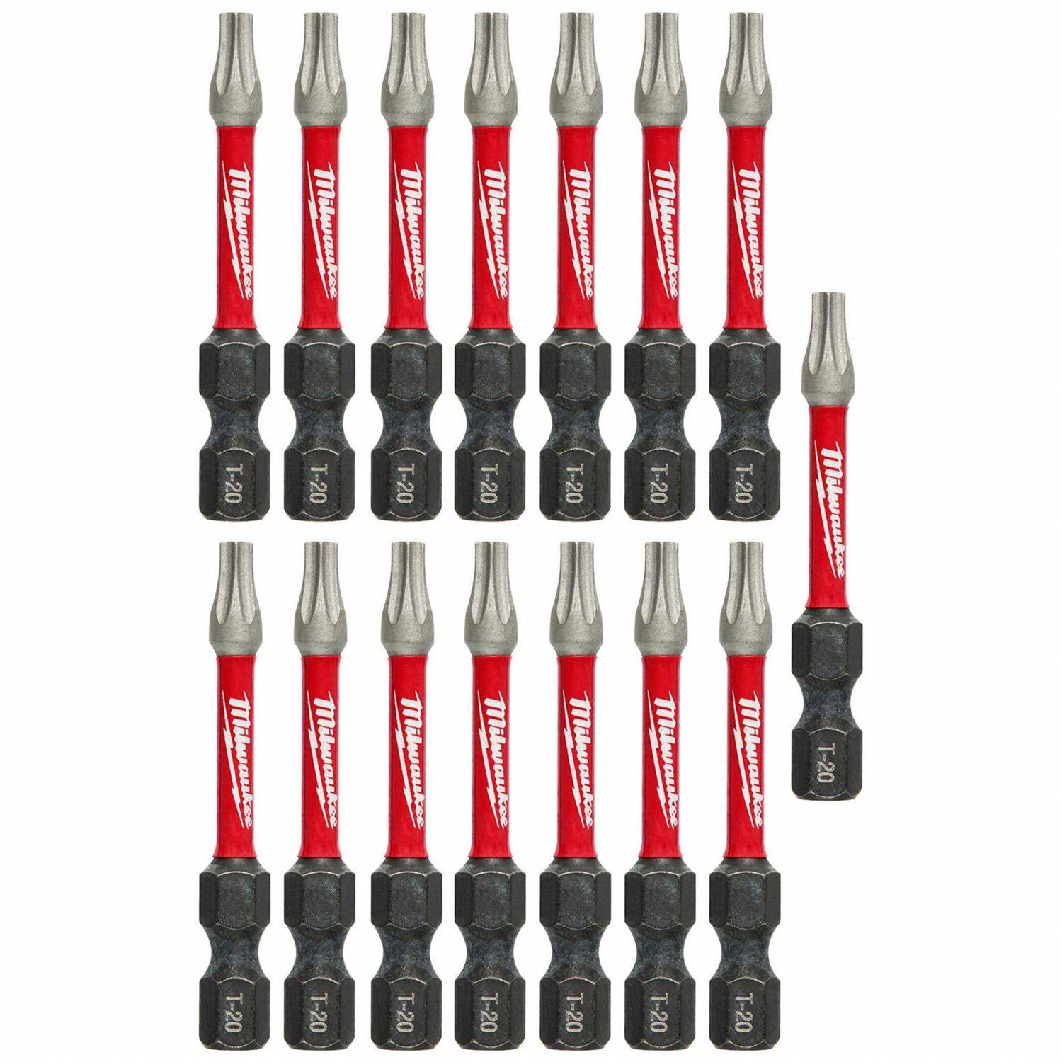 Milwaukee 48-32-5012 SHOCKWAVE 2 in. Impact T20 Power Bits - Cheap Fitting