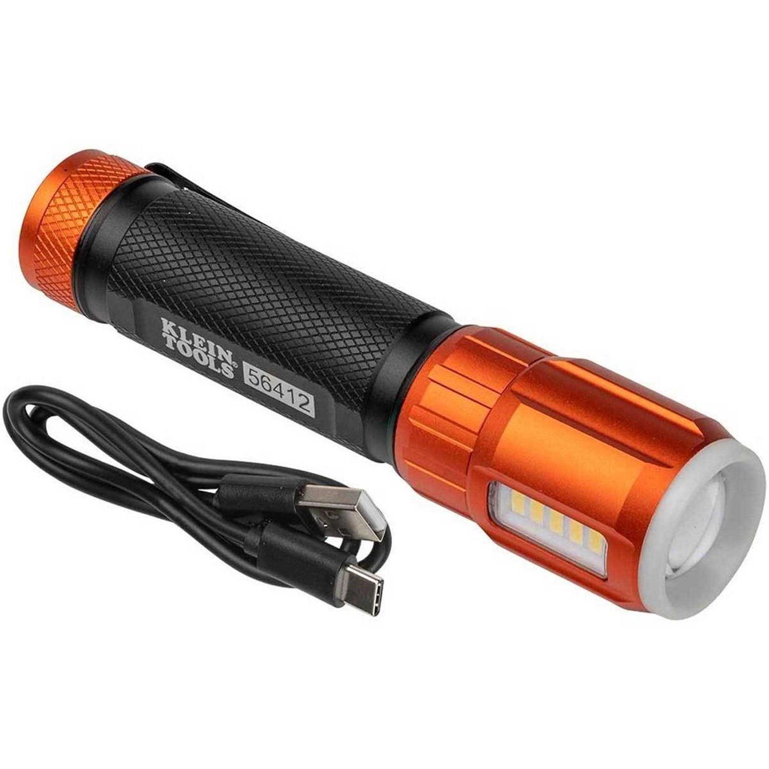 Klein Tools 56412 Rechargeable LED Flashlight with Worklight - Cheap Fitting