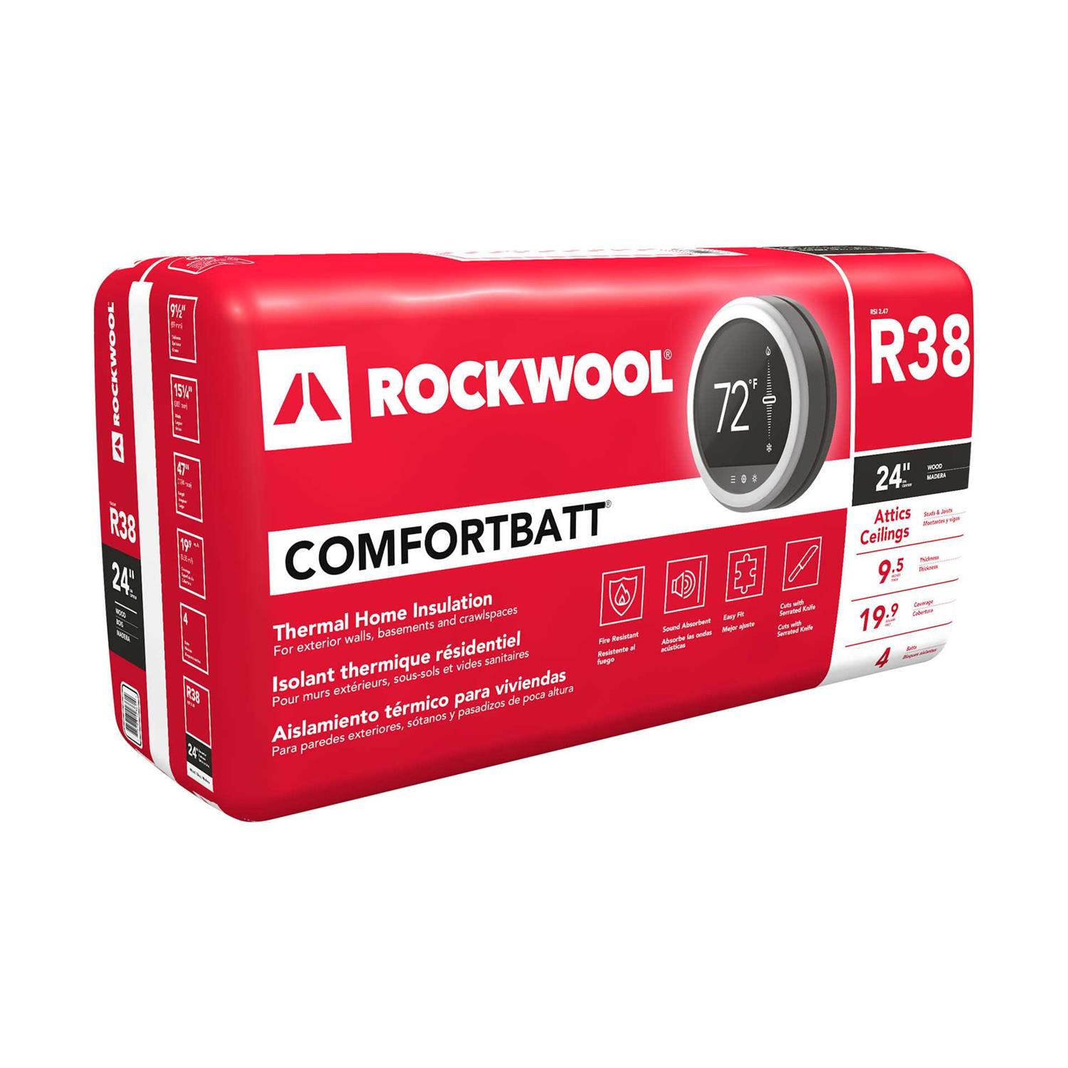 Rockwool Comfort Batt R38 - Cheap Fitting