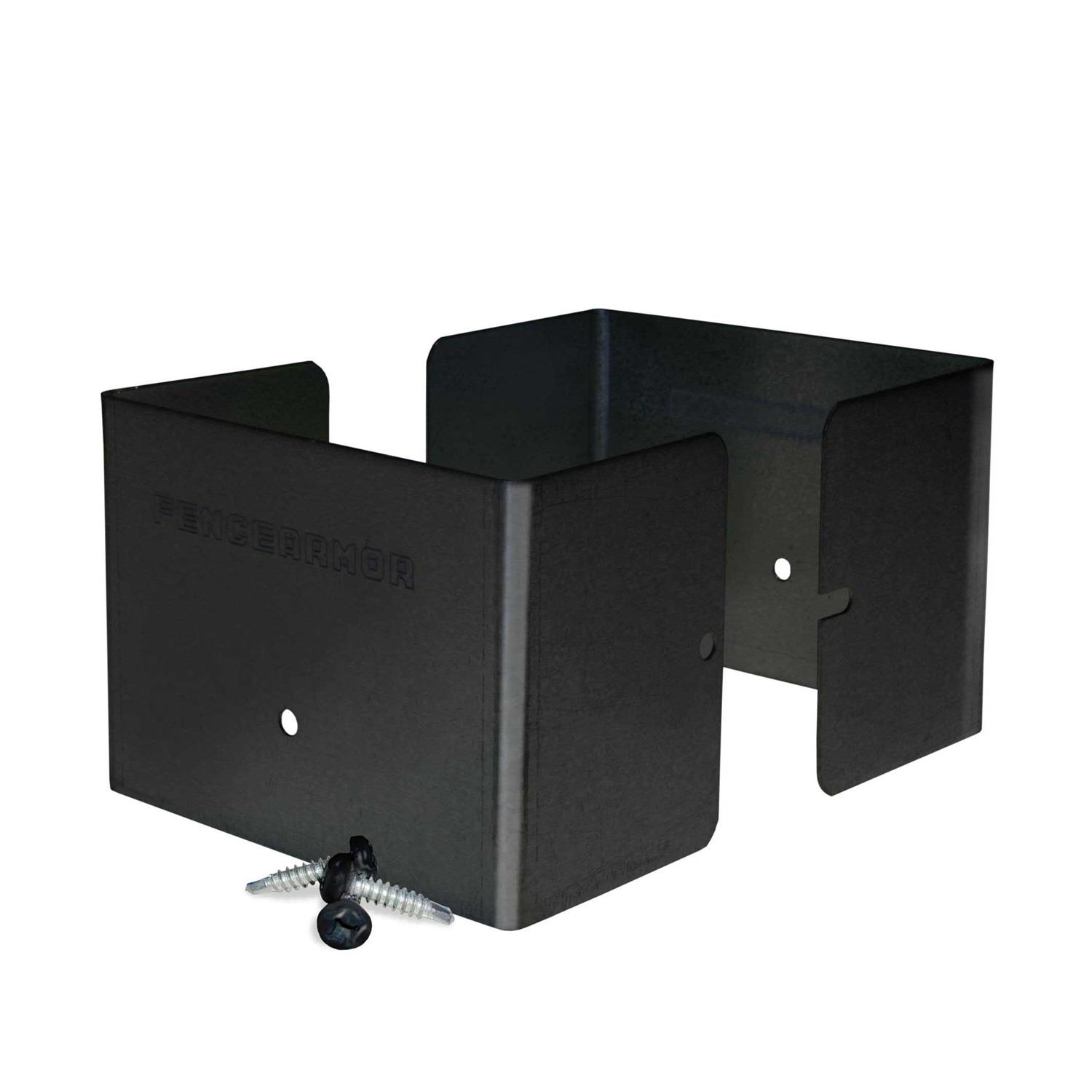 Fence Armor Full Protection Post Guard Powder Coated Galvanized Steel Post Protector For Fence Post - Cheap Fitting