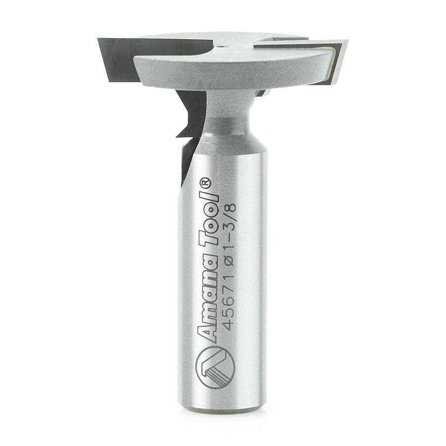 Amana 45671 T-Slot Beveled Edge 1-3/8 Dia x 35/64 x 1/2 Inch Shank - Cheap Fitting