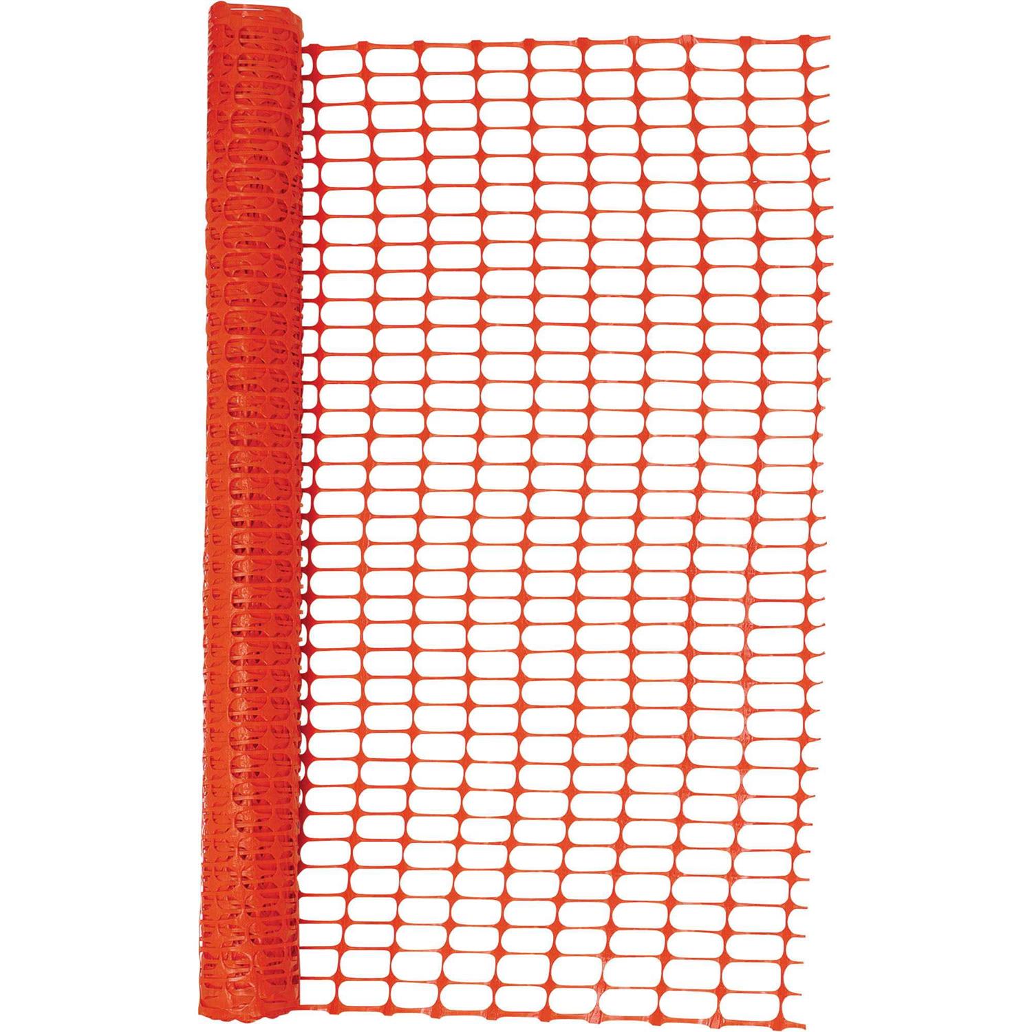 allFENZ 1-3/4 in. x 4 ft. x 100 ft. Orange Safety Barrier Fence - Cheap Fitting