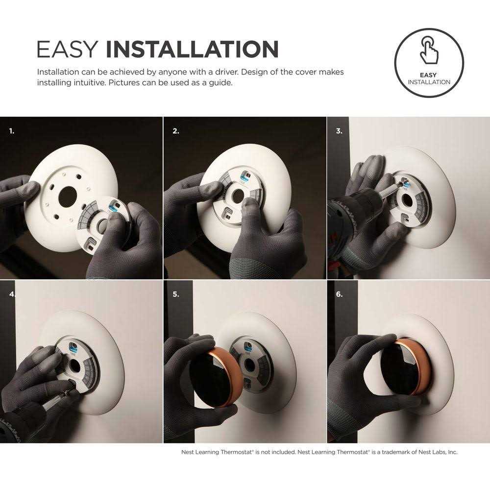 Elago Wall Plate Cover Designed for Google Nest Learning Thermostat - Cheap Fitting