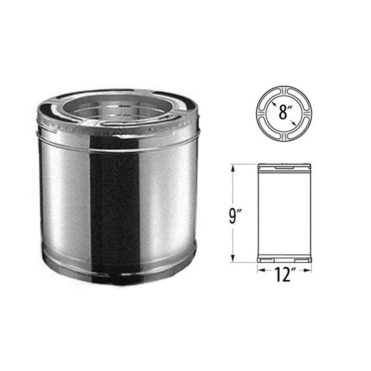 DuraVent DuraPlus Chimney Pipe Length - Cheap Fitting